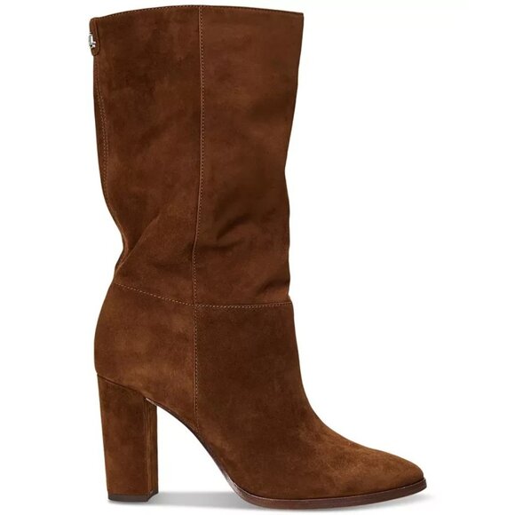 Lauren Ralph Lauren Artizan II Mid Shaft Suede Boots Brown Size 8 $225 - Picture 4 of 8